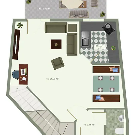 Schoene Gartenwohnung Im Seenland Apartment